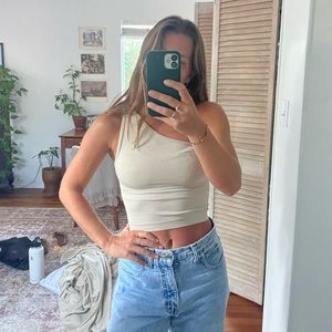 One shoulder tank top